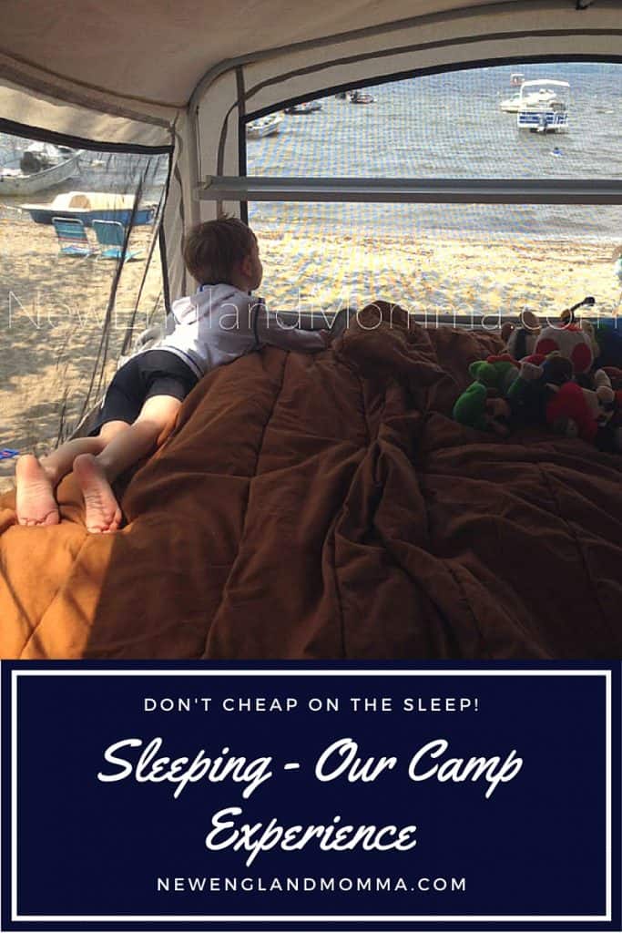 Sleeping - Camping Style