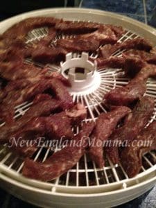 meat on dehydrator