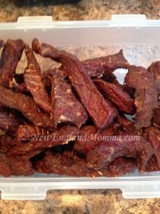 finished beef jerky